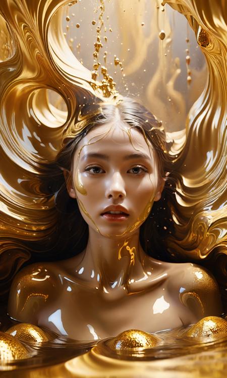 24241764-2486443450-A surrealistic portrait of a beautiful girl emerging from a cascade of liquid gold. The molten gold forms intricate patterns as.png